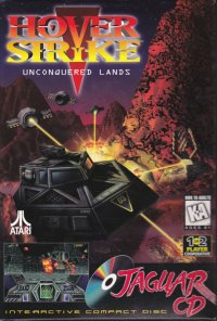 Hover Strike: Unconquered Lands (CD) Jaguar US box art